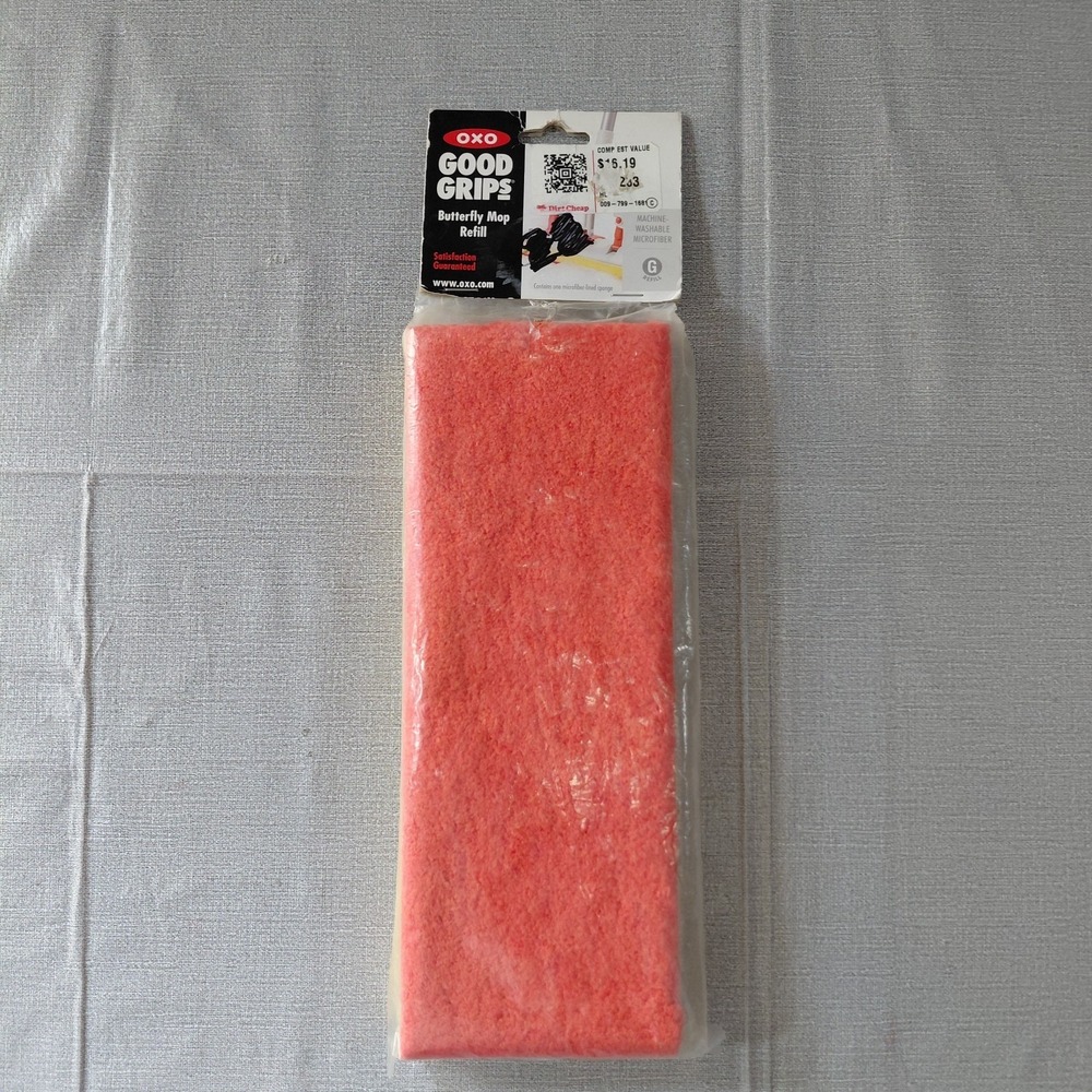 OXO Good Grips Butterfly Mop Refill "G" Machine Washable Microfiber 1-Pack